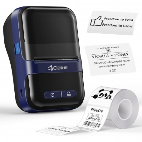 CLABEL 230B Mini Stampante Etichette Bluetooth 300dpi immagine 1