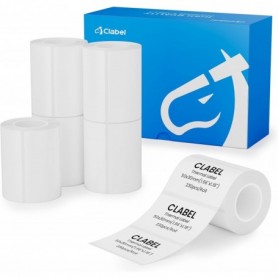 CLABEL 6 Rotoli Etichette Termiche Bianche 50x30mm immagine 1
