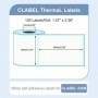 CLABEL 6 Rotoli Etichette Termiche Bianche 40x60mm immagine 2