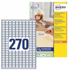 Avery L4730REV-25 Etichette adesive carta bianca adesivo rimovibile nessun residuo
