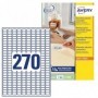 Avery L4730REV-25 Etichette adesive carta bianca adesivo rimovibile nessun residuo