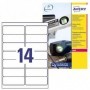 Avery L7063-20 Etichette adesive in poliestere bianco resistente